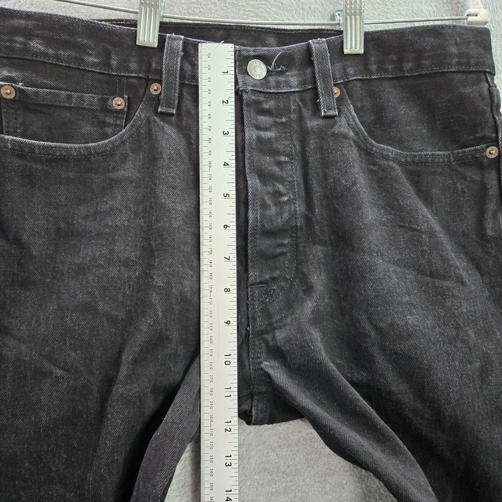 Levi's‎ Men Jeans 3xx29 Black 501 Cotton Elastane Button Fly Original Fit